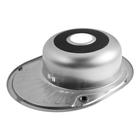 Мойка кухонная MIXLINE 528191, врезная, 0.6 мм, 57×45×16 см, правая, вып. 3 1/2", сифон б/гоф 5381569