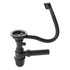 Мойка кухонная MIXLINE 528191, врезная, 0.6 мм, 57×45×16 см, правая, вып. 3 1/2", сифон б/гоф 5381569