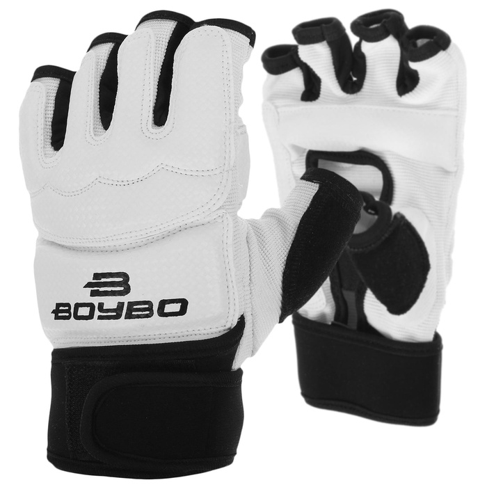 Перчатки для тхэквондо BoyBo WTF, белые, размер XL - Фото 1