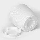 Горшок для цветов с поддоном «Дюна», 5.5 л, пластиковый, белый - Фото 5