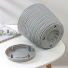 Горшок для цветов с поддоном «Дюна», 5.5 л, пластиковый, серый - Фото 3