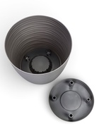 Горшок для цветов с поддоном «Дюна», 5.5 л, пластиковый, серый - Фото 4