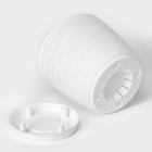 Горшок для цветов с поддоном «Дюна», 3 л, пластиковый, белый - Фото 4