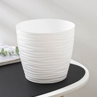 Горшок для цветов с поддоном «Дюна», 3 л, пластиковый, белый - Фото 7