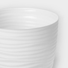 Горшок для цветов с поддоном «Дюна», 1.7 л, пластиковый, белый - Фото 4