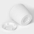 Горшок для цветов с поддоном «Дюна», 1.7 л, пластиковый, белый - Фото 5