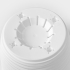 Горшок для цветов с поддоном «Дюна», 1.7 л, пластиковый, белый - Фото 6