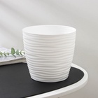 Горшок для цветов с поддоном «Дюна», 1.7 л, пластиковый, белый - Фото 8