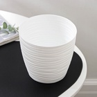 Горшок для цветов с поддоном «Дюна», 1.7 л, пластиковый, белый - Фото 9