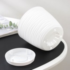 Горшок для цветов с поддоном «Дюна», 1.7 л, пластиковый, белый - Фото 10