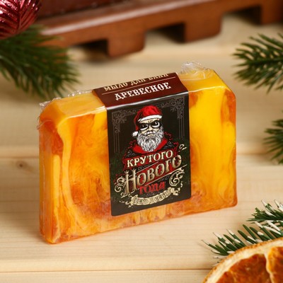 Мыло СПА - уход для бани и сауны «Крутого Нового года» древесный 80 г