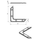 Угольник ТУНДРА krep, УГ-75, оцинкованный, в упаковке 1 шт. - фото 21132850