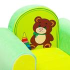 Игровое кресло «Медвежонок», цвет жёлтый/салатовый - Фото 3