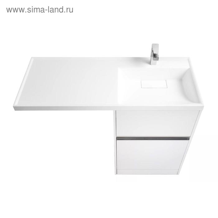 Тумба под раковину AQUATON Лондри 60 белый с фасадом 1A235901LH010