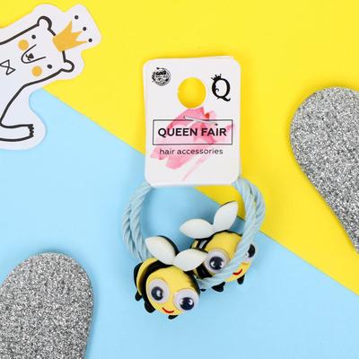 Резинка для волос "Зверятки" (набор 2 шт) пчёлки, 3 см