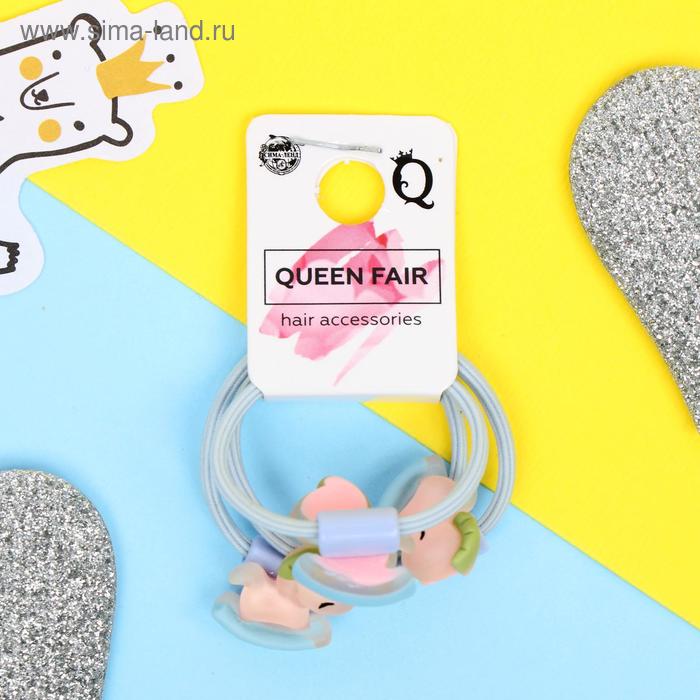 Резинки для волос «Кукусики», набор 3 шт., лошадки, 3 см, МИКС