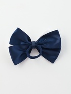 Бант для волос на резинке «Школьница», пряжка и кружева, 12 см, бело-синий - Фото 7