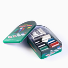 Покер, набор для игры (карты 2 колоды, фишки 120 шт.), с номиналом, 57×40 см - Фото 3