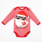 Боди детское «Крошка Я» Be cool, рост 62-68 см, красное - Фото 1