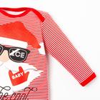 Боди детское «Крошка Я» Be cool, рост 62-68 см, красное - Фото 3