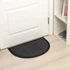 Коврик влаговпитывающий придверный полукруглый с окантовкой Доляна «Welcome. Арки», 40×60 см, цвет МИКС - фото 24361690