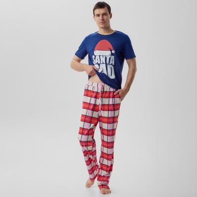 Пижама мужская KAFTAN Santa team, размер 52