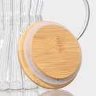 Чайник стеклянный заварочный с бамбуковой крышкой «Эко. Восток», 600 мл, 18×11,5×14 см, без сита - фото 4314089
