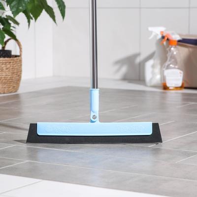 Водосгон для пола Доляна, черенок из нержавеющей стали 90 см, рабочая часть 34×2.5 см