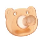 Пустышка цельносиликоновая, от 0 мес., классическая, «Мишка» - фото 24333165