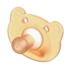 Пустышка цельносиликоновая, от 0 мес., классическая, «Мишка» - фото 24333167