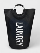 Корзина для белья Доляна «Модерн», с ручками, 30×58 см, чёрная - Фото 6