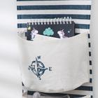 Органайзер подвесной с карманами «Морской бой», 3 кармана, 55×20 см, цвет синий - фото 24396821