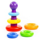 Пирамидка «Колечко-шар», 8 элементов, 24 см - Фото 3