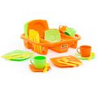 Набор детской посуды «Алиса», с сушилкой на 4 персоны, 30 элементов - фото 9567260