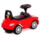 Каталка-автомобиль SuperCar №1 со звуковым сигналом, цвет красный - фото 8935104