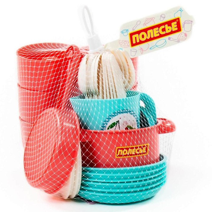 Набор детской посуды «Хозяюшка», на 6 персон, 38 элементов 48036