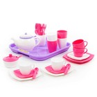 Набор детской посуды «Алиса», с подносом на 4 персоны, 35 элементов - фото 301389207