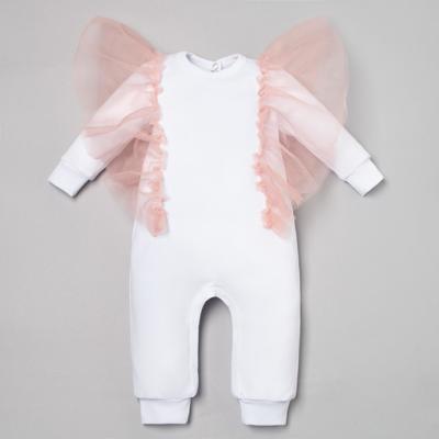 Комбинезон для девочки «Крошка Я» Cute, рост 80-86 см, белый