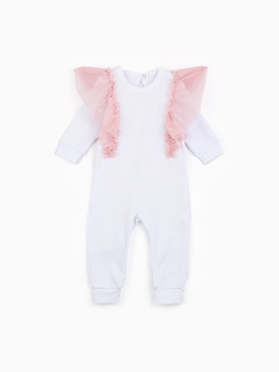 Комбинезон Крошка Я "Cute", белый, рост 86-92 см