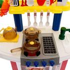 Игровой модуль «Кухня для Шефа» с аксессуарами, световые и звуковые эффекты, бежит вода из крана, 33 предмета, уценка - Фото 4