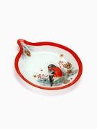 Тарелка новогодняя плоская «Снегирь», 15.4×18 см - Фото 3