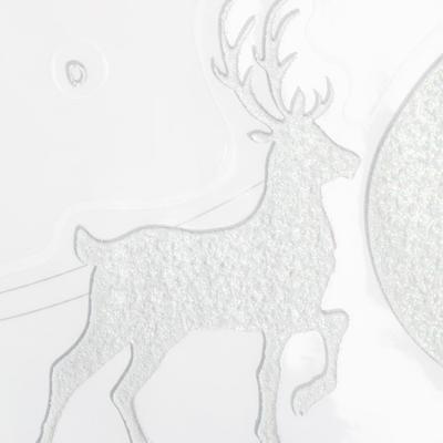 Наклейки новогодние «Добро пожаловать», с блестящей пластизолью, 29.5×42 см