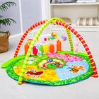 УЦЕНКА Развивающий музыкальный коврик «Сказочные малыши», пианино, 5 игрушек, размер 85×85 см - Фото 1