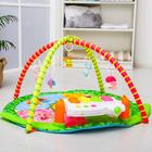 УЦЕНКА Развивающий музыкальный коврик «Сказочные малыши», пианино, 5 игрушек, размер 85×85 см - Фото 3