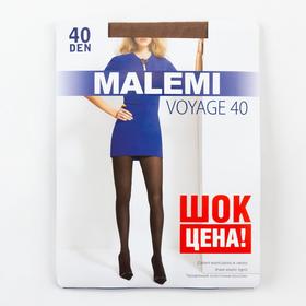 Колготки женские капроновые, MALEMI Voyage 40 ден, цвет загар (daino), размер 3