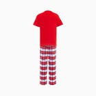 Пижама новогодняя мужская KAFTAN "Bear", цвет красный, размер 48 - Фото 10