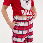 Пижама новогодняя мужская KAFTAN "Bear", цвет красный, размер 48 - Фото 4