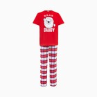 Пижама новогодняя мужская KAFTAN "Bear", цвет красный, размер 48 - Фото 6