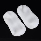 Носочки для педикюра, силиконовые, с перфорацией, с лямкой, 15 × 9 см, размер S, цвет белый - Фото 4