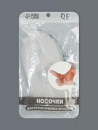 Носочки для педикюра, силиконовые, с лямкой, универсальный размер, 18×9 см, белые - Фото 7